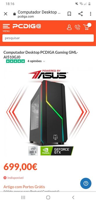 Computador Desktop Gaming