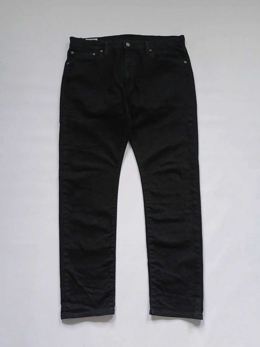 Levi's Premium 512 Blank Red Tab Slim Taper Jeans 36x30 - Full Black