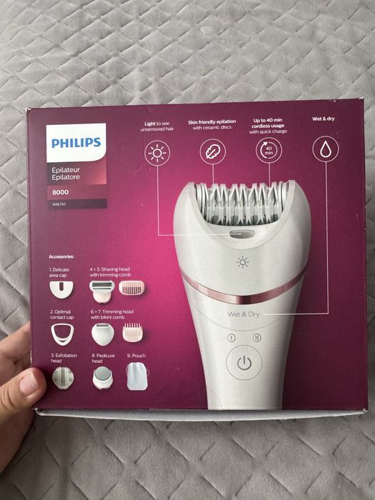 Эпилятор philips 8000 bre740