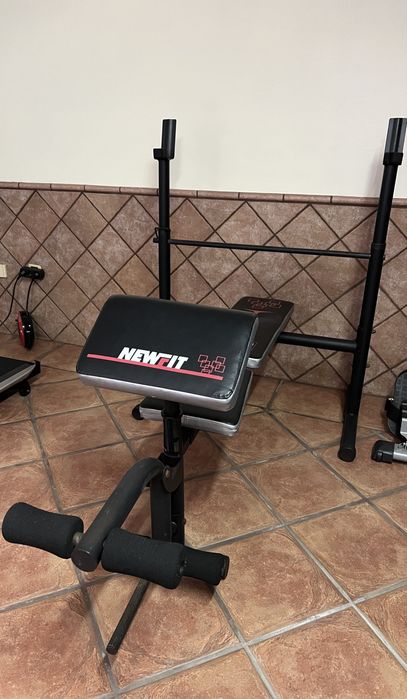 Banco de Musculação NEWFIT com Suporte para Barra