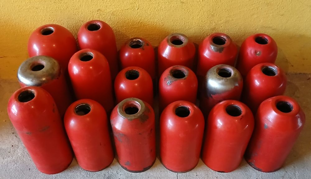 Zbiornik metalowy pusty 1 kg - do przerobienia