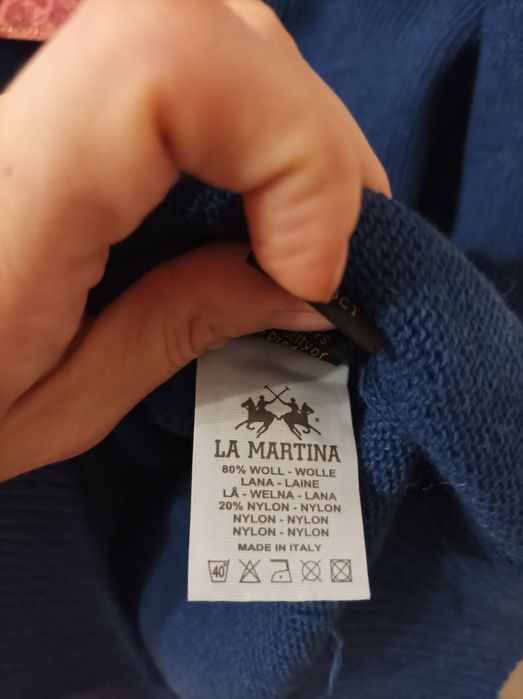Sweter 80% wełny La Martina L