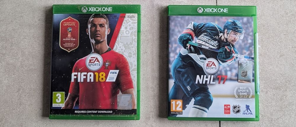 Fifa18, NHL17 Xbox One
