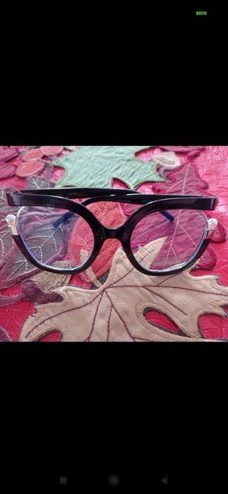Okulary zerówki z perełkami