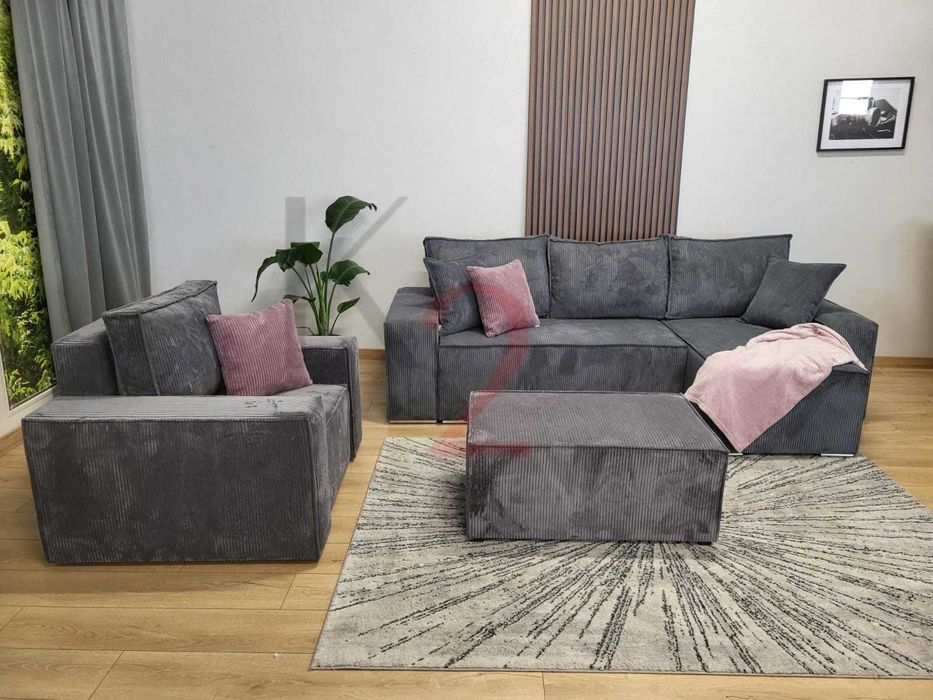 Fotel FABIO, zestaw fotel, sztruks + GRATIS, od ręki