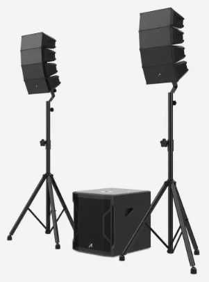 Line Array Seattle 500 Watts RMS c/ tripés novo c/ garantia e fatura