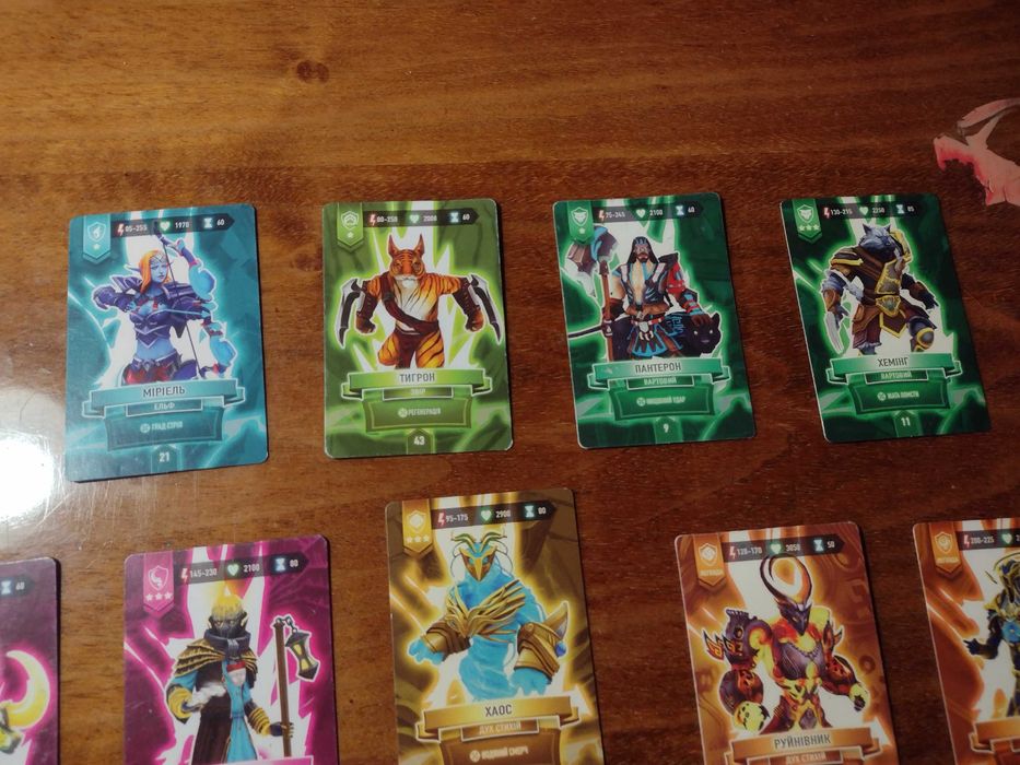 Картки АТБ арена 14 штук