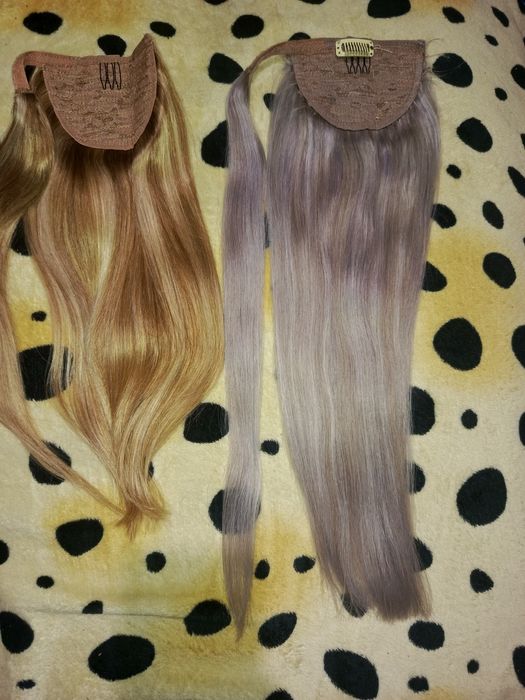 Kucyk naturalny blond popielaty