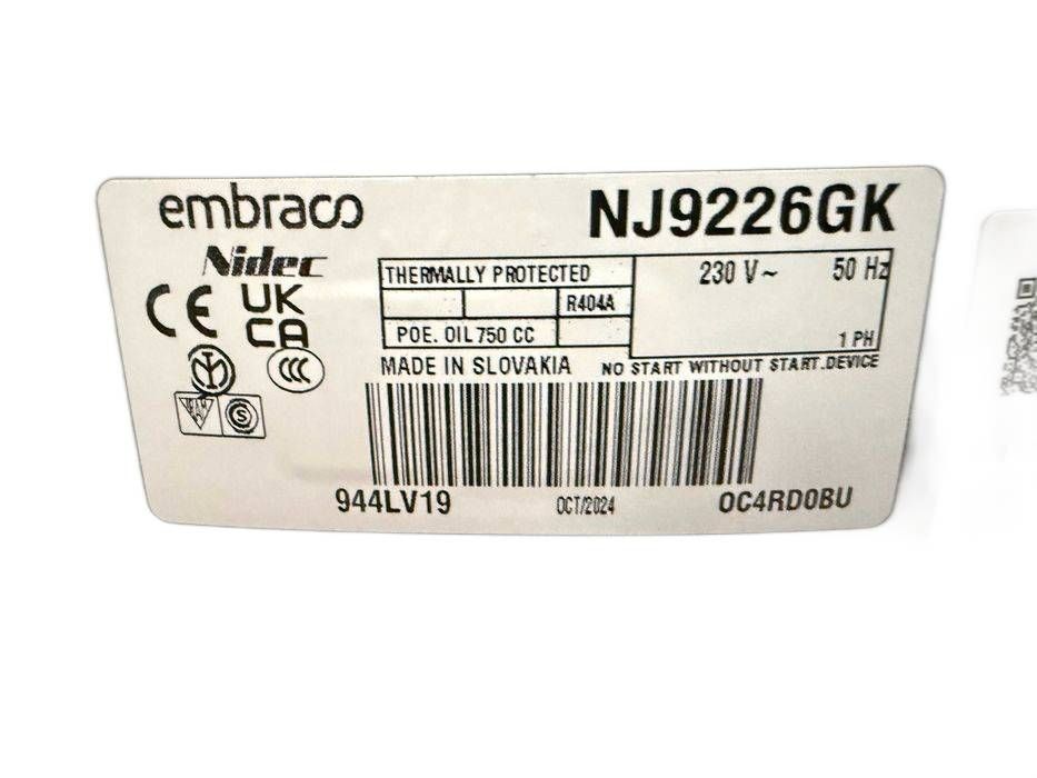 Sprężarka embraco ASPERA NJ 9226 GK KOMPRESOR NOWA