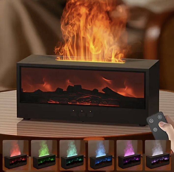 Розпродаж!!!Ароматерапевтичний зволожувач повітря у вигляді каміну