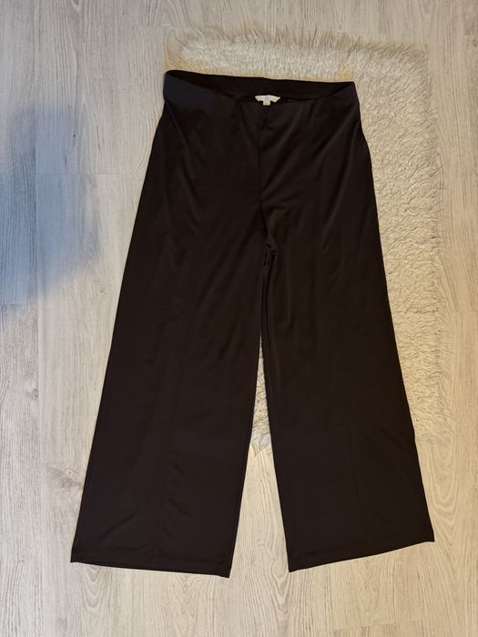damskie spodnie ciemnobrazowe h&m rozmiar L
