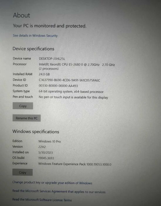 HP Z620 Workstation tower 2x INTER XEON E5-2680