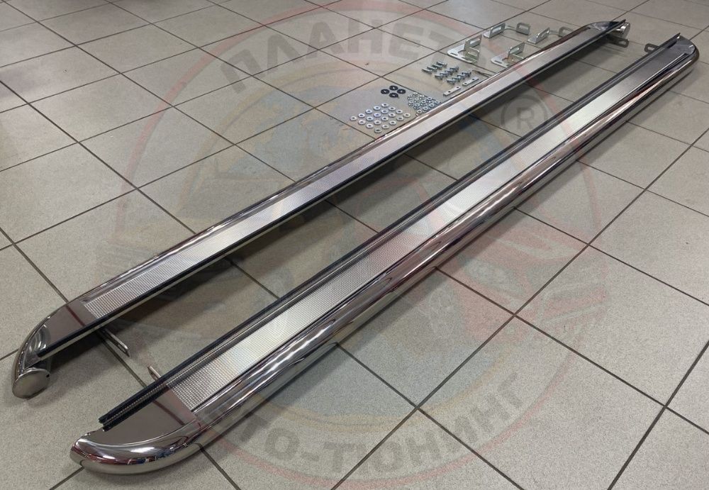 Кенгурятник Hyundai Santa-Fe 2006-2012 бокові передній захист пороги