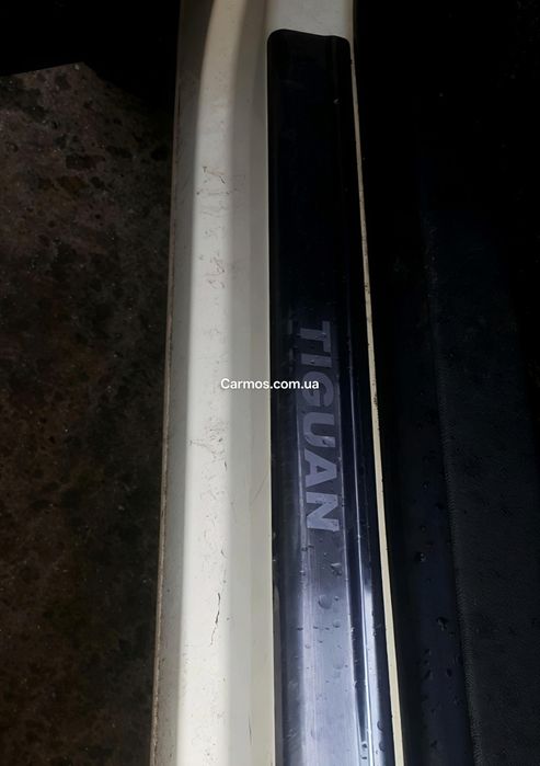 Tiguan/тігуан накладки на пороги. /задній бампер. 2007+/ 2015+Нерж