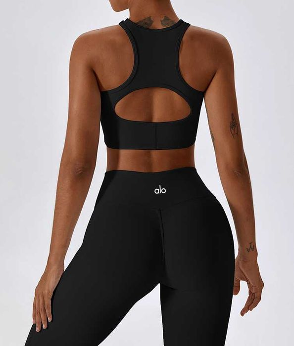 Топ спортивний Alo Yoga Fitness Top Black 833341-BK