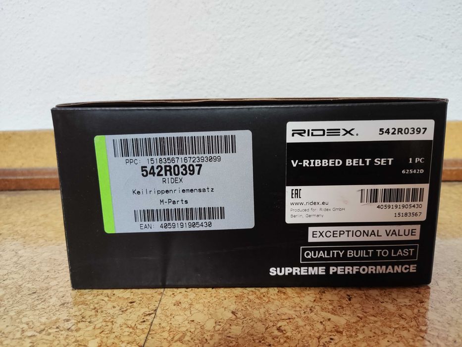 Correia Trapezoidal Estriada Nova - RIDEX