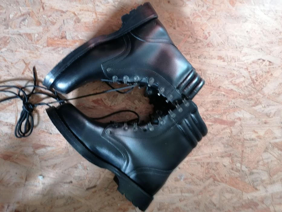 Buty skórzane pilotki wojskowe