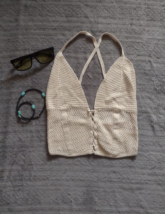 Cudowny letni ażurowy crop top Mohito NOWY bez metki | rozmiar S |  wi