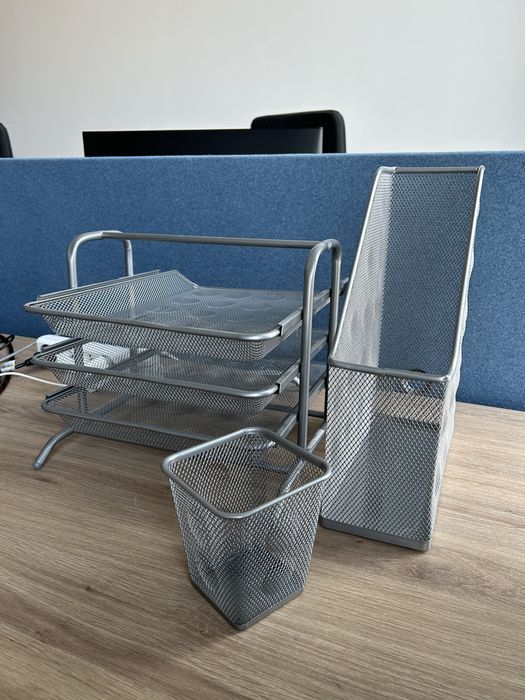 Zestaw 3w1 ikea na biurko dlugopisy notatki podstawka