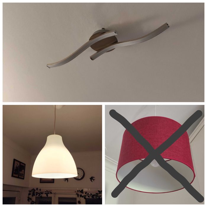 Candeeiros/abajures de teto