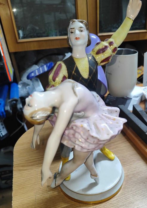 Статуэтка балет "Адажио" фарфор (порцеляна) ЕКХЗ, СССР