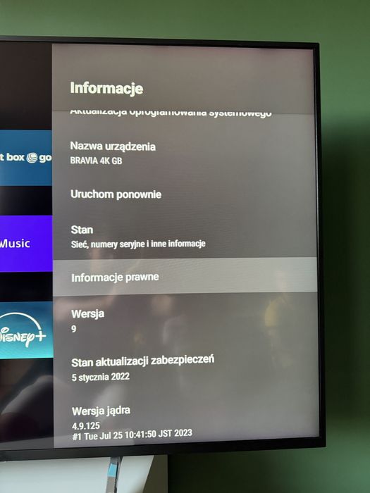 Sony Bravia 55” android