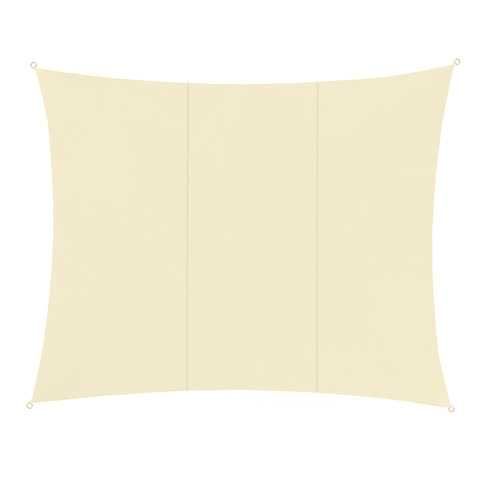 Żagiel przeciwsłoneczny 4x3m prostokątny do ogrodu tarasu beżowy