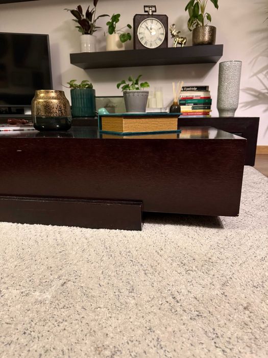 Mesa Centro Sala - Madeira Escura