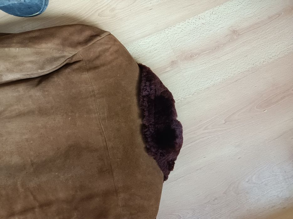 Excelente casaco pele c/pêlo vintage 70s