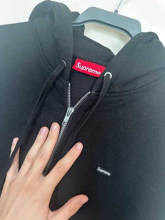 Supreme Small Box Zip Up Hooded Sweatshirt FW24 Black M