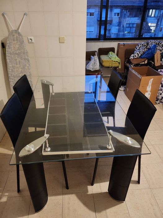 Mesa de vidro temperado