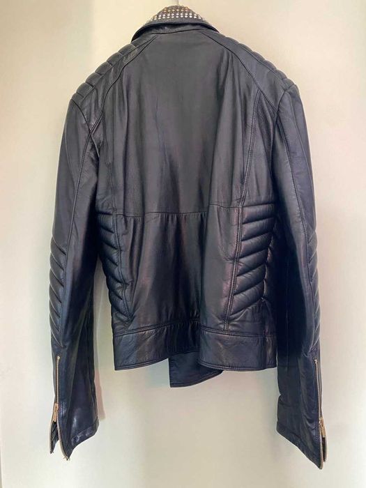 Versace for H&M | Casaco Biker em Pele Genuína | Edição Limitada | Como Novo