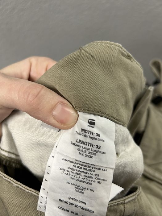 Штани джинси G star Raw W36 L32 rovic zip 3d чоловічі оригінал карго