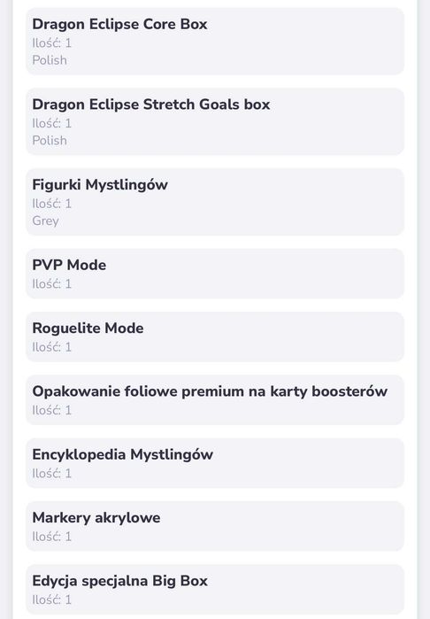 Gra Planszowa Dragon Eclipse + dodatki (PL)
