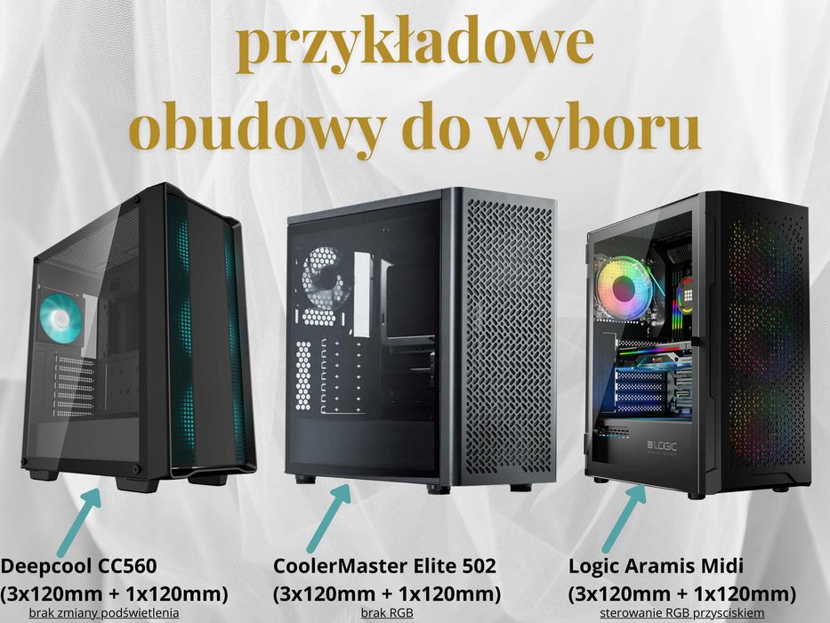 NOWY | Komputer Gamingowy | Ryzen 7500F | RX 9060 XT 16GB | 32GB | 1TB