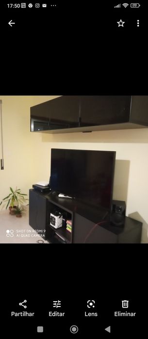 Vendo estante superior com vidro Touch