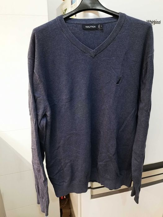 Nautica Niebieski Sweter Męski L - sprzedam!