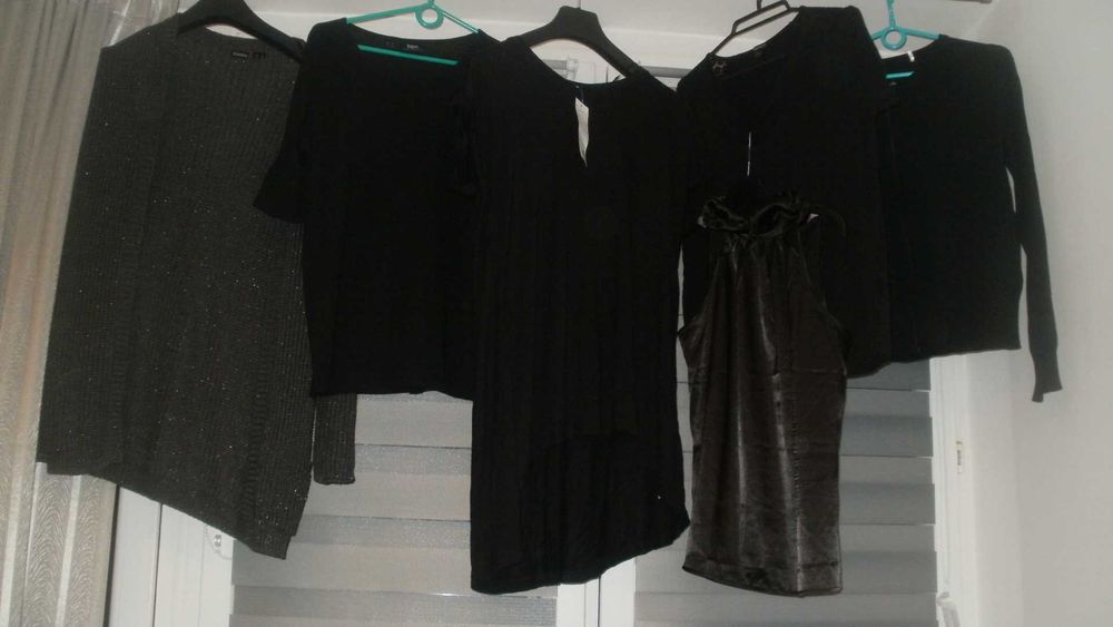 Zestaw ciemnych ubrań damskich S/M/L -m.in. Nike, Mango- mega paka