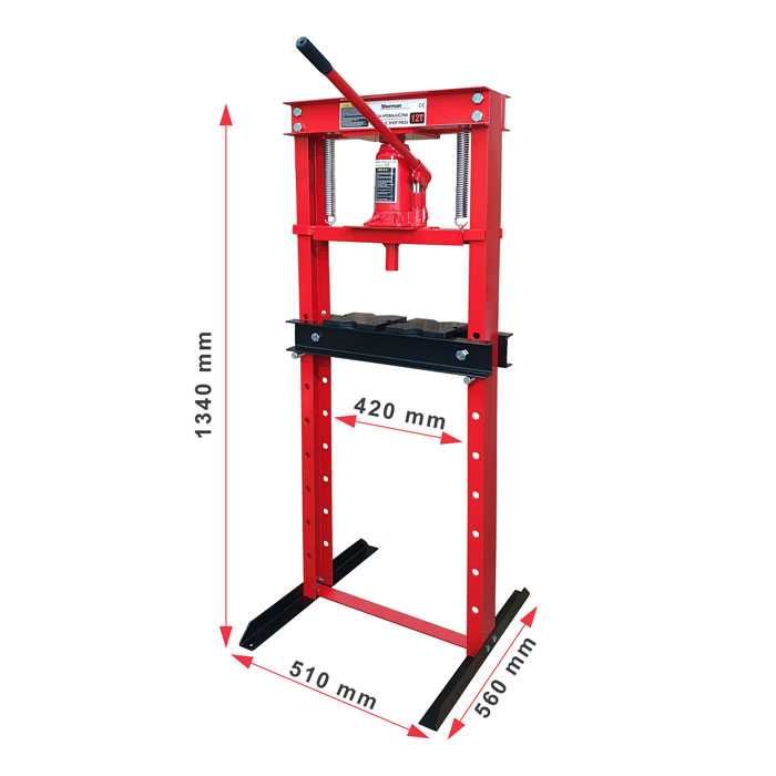 Prasa hydrauliczna warsztatowa 12 ton - nieszczelny siłownik