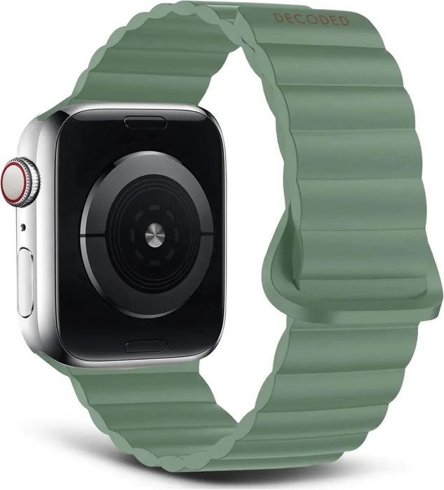 Bracelete magnética Decoded silicone traction para Apple Watch 42 a 45 mm (verde)- nova