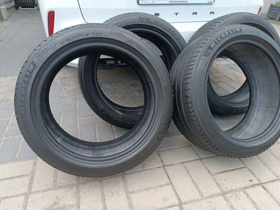 Michelin Primacy 4 225/45 R17 94Y XL – komplet 4 szt. – stan jak nowe