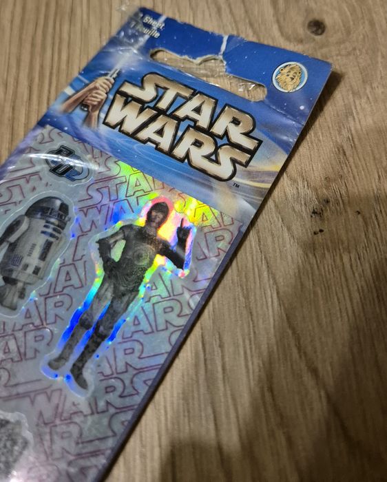 Naklejki retro STAR WARS kolekcjonerskie unikat nowe 1 saga 1-3