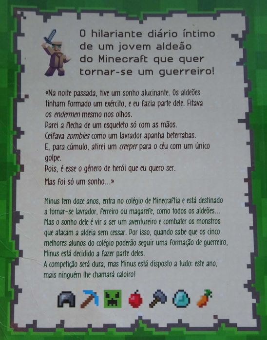 Diário de um Aldeão Caloiro de Cube Kid / Minecraft