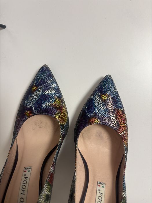 Damskie buty szpilki skóra naturalna