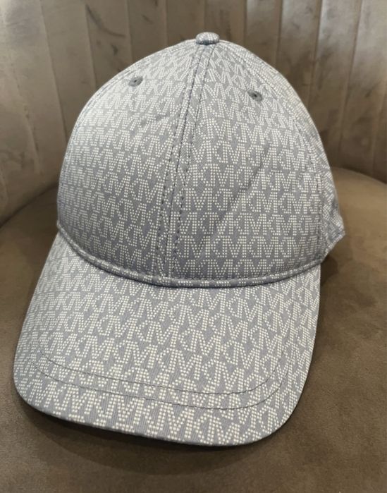 Czapka z daszkiem niebieska logowana Michael Kors