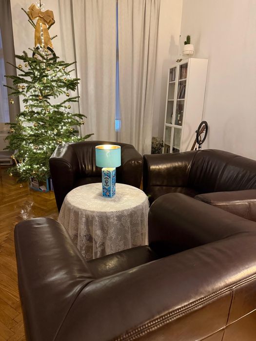 Okazja ! Komplet Mebli Skórzanych - Meble Klubowe, Cigar Lounge