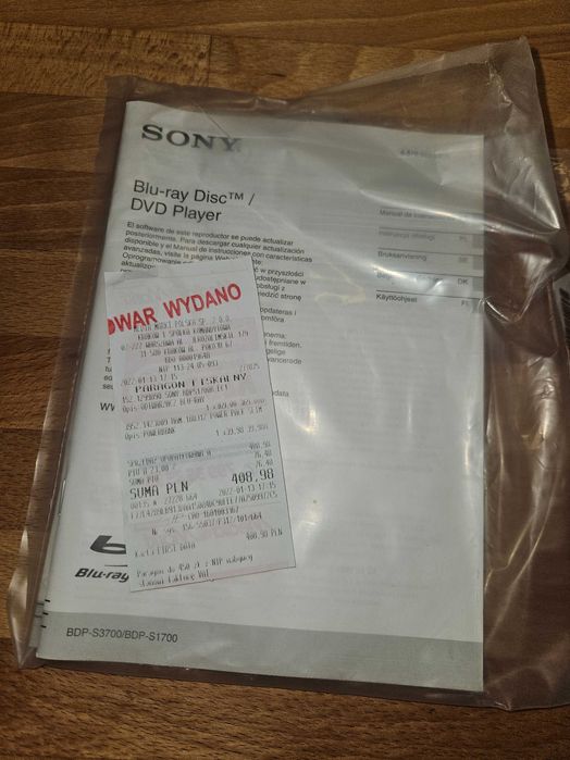 Odtwarzacz Blu-ray i DVD Sony BDP-S1700