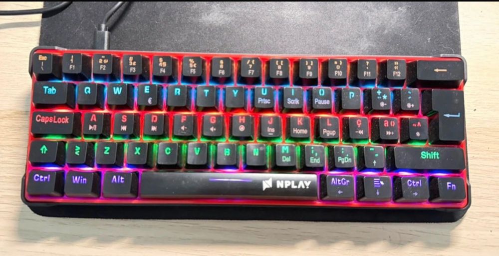 Teclado Nplay com luz
