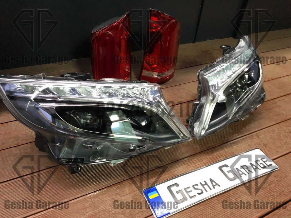 Комплект фар Mercedes мерседес Vito W447 LED лед нові стопи фанарі