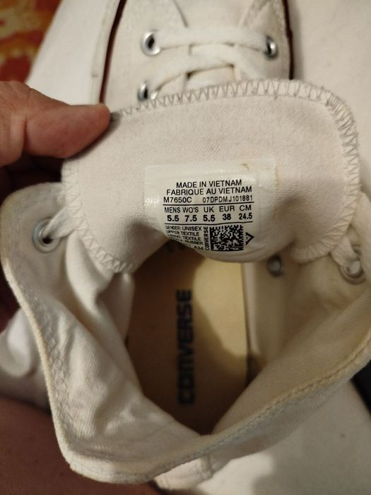 Кеди високі білі Converse